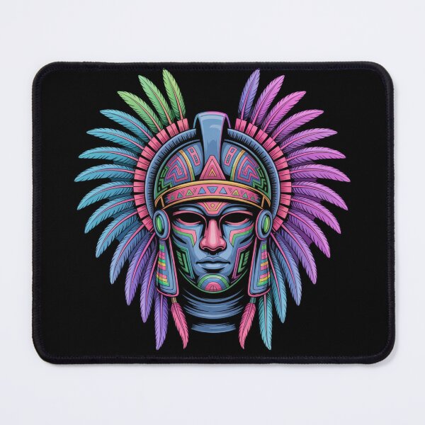 Item preview, Aztec Warrior Vintage Graphic Ancient Mexico Tribal Art Design designed and sold by Nzgiftsandmore.