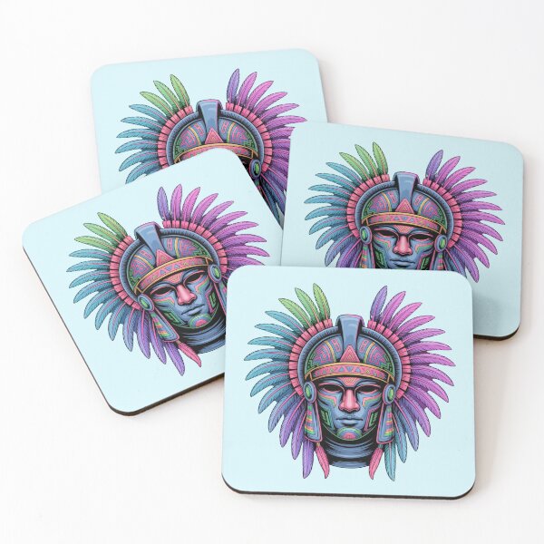 Item preview, Aztec Warrior Vintage Graphic Ancient Mexico Tribal Art Design designed and sold by Nzgiftsandmore.