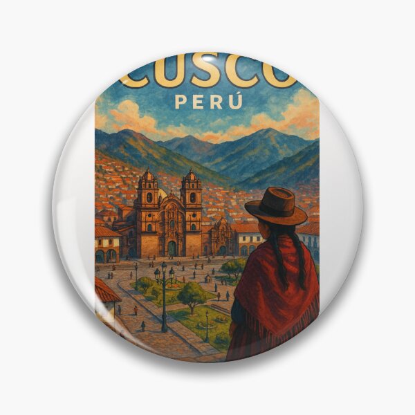Item preview,  Cusco Plaza de Armas Overlook Andes Peru designed and sold by Places On Earth.