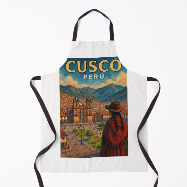 Item preview, Cusco Plaza de Armas Overlook Andes Peru designed and sold by Places On Earth.