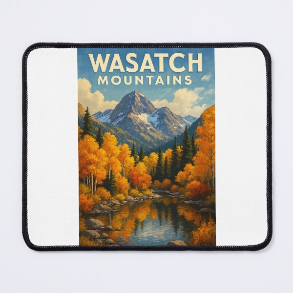 Item preview, Wasatch Mountains Autumn Reflection Utah designed and sold by Places On Earth.