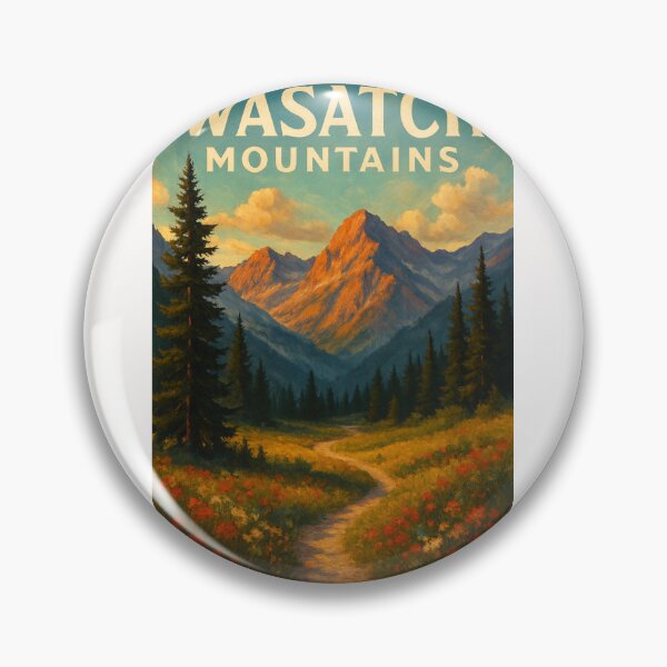 Item preview,  Wasatch Mountains Wildflower Meadow Trail Utah designed and sold by Places On Earth.
