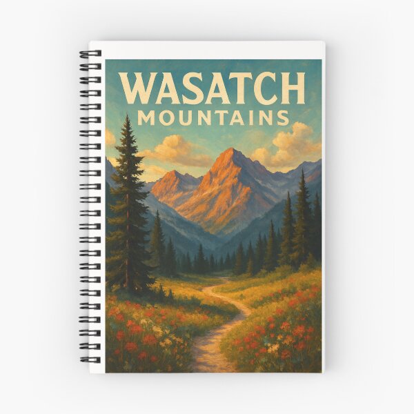 Item preview,  Wasatch Mountains Wildflower Meadow Trail Utah designed and sold by Places On Earth.