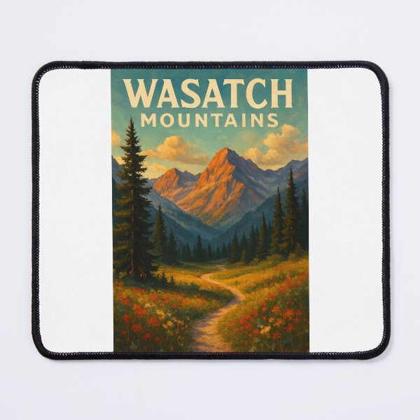 Item preview,  Wasatch Mountains Wildflower Meadow Trail Utah designed and sold by Places On Earth.