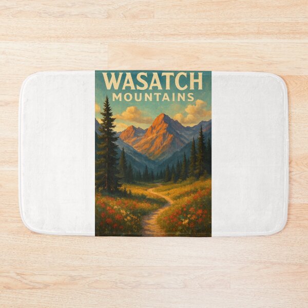 Item preview,  Wasatch Mountains Wildflower Meadow Trail Utah designed and sold by Places On Earth.
