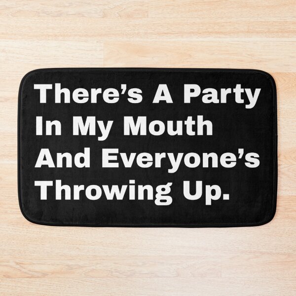 Item preview, Party In My Mouth (white) designed and sold by Unkie Monkie Studios.