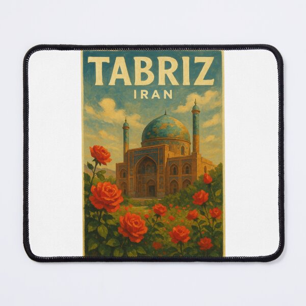 Item preview,  Tabriz Mosque and Rose Garden East Azerbaijan Iran designed and sold by Places On Earth.