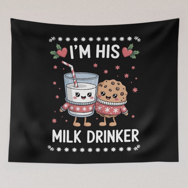 Item preview, Im Her Cookie Eater Im His Milk Drinker Couples Christmas designed and sold by WalshDrawnLaugh.