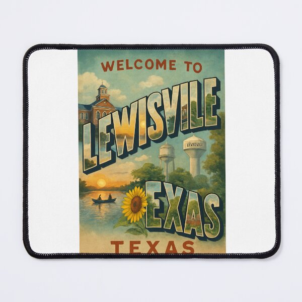 Item preview, Welcome to Lewisville Texas Scenic Montage designed and sold by Aryabek.