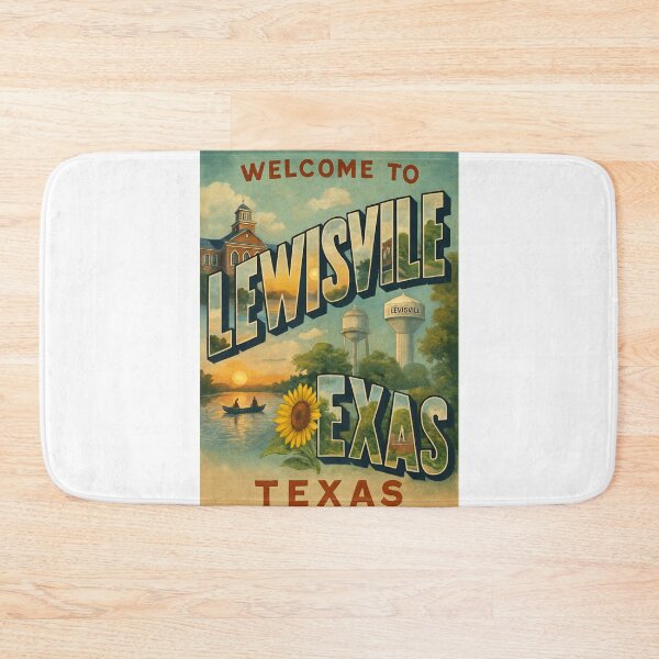 Item preview, Welcome to Lewisville Texas Scenic Montage designed and sold by Aryabek.