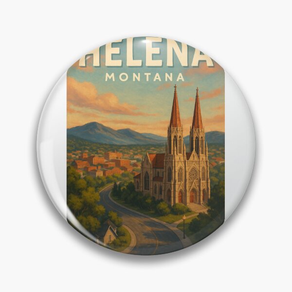 Item preview,  Helena Montana Cathedral of St. Helena Scenic View designed and sold by Aryabek.