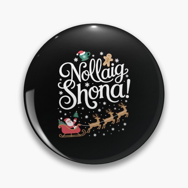 Item preview, Merry Christmas in Irish Nollaig Shona designed and sold by WalshDrawnLaugh.