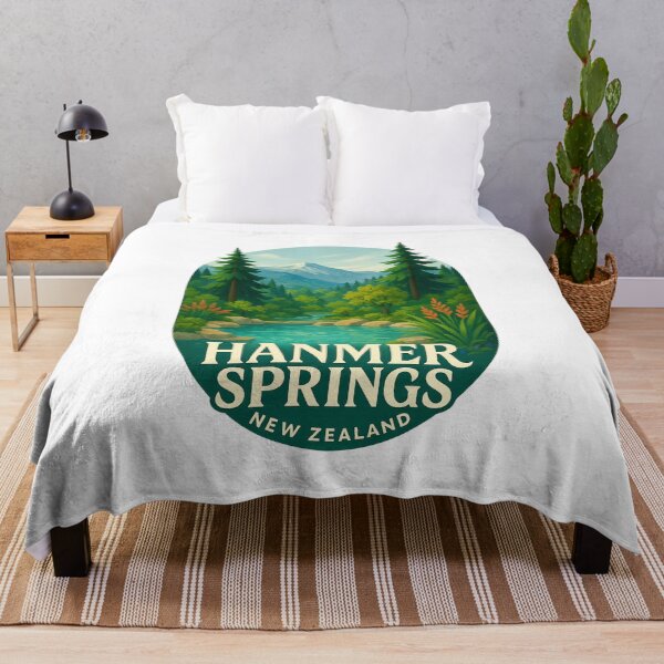 Item preview, Hanmer Springs Canterbury River and Mountains designed and sold by Aryabek.