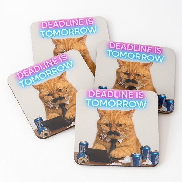 Item preview, Deadline Cat Crisis Mode Activated designed and sold by Arte-Excellency.