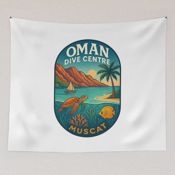 Item preview, Oman Dive Centre Sea Turtle and Coral Muscat designed and sold by Aryabek.