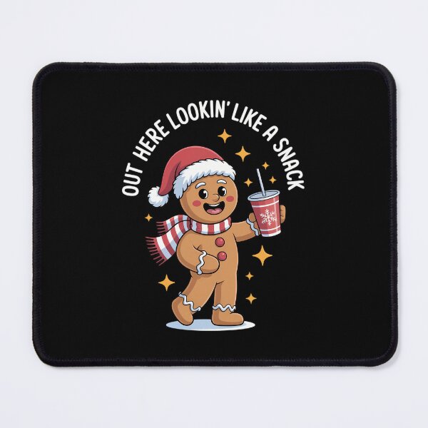 Item preview, Out Here Looking Like A Snack BouJee Christmas Gingerbread designed and sold by WalshDrawnLaugh.