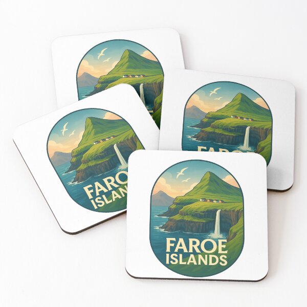 Item preview,  Gásadalur Village View Faroe Islands Cliffs designed and sold by Aryabek.