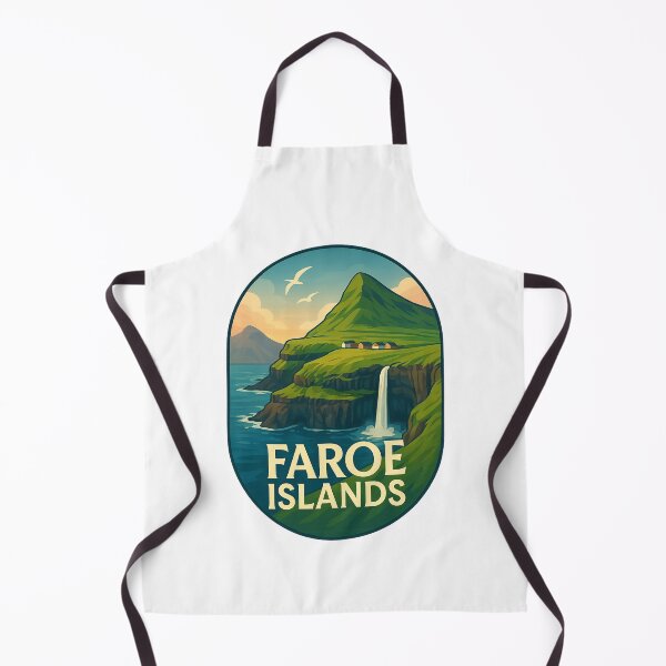 Item preview,  Gásadalur Village View Faroe Islands Cliffs designed and sold by Aryabek.