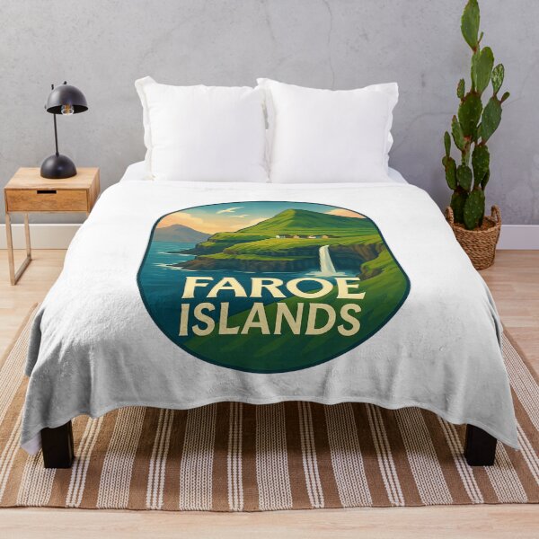 Item preview,  Gásadalur Village View Faroe Islands Cliffs designed and sold by Aryabek.