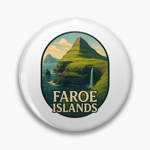 Item preview,  Faroe Islands Coastal Cliffs and Waterfall designed and sold by Aryabek.