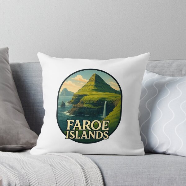 Item preview,  Faroe Islands Coastal Cliffs and Waterfall designed and sold by Aryabek.