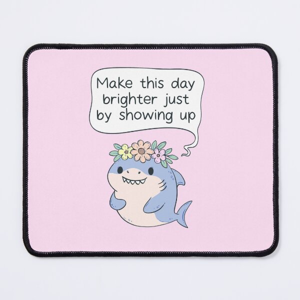 Item preview, Flower Crown Shark – Make the Day Brighter designed and sold by Jess.a.creates.