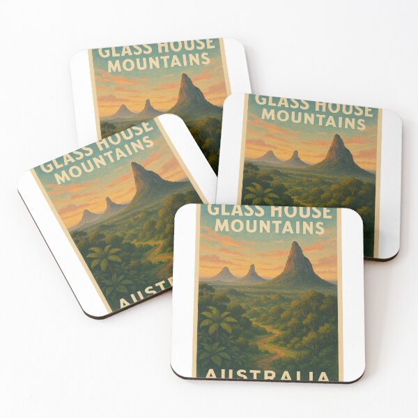 Item preview,  Glass House Mountains Queensland Sunset View designed and sold by Aryabek.