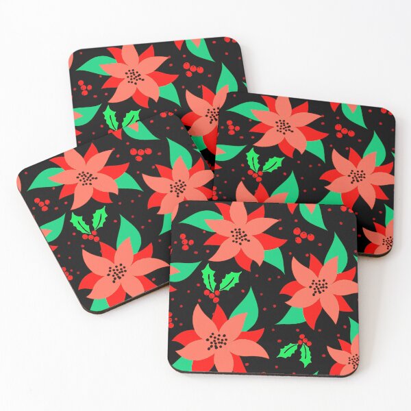 Item preview, Christmas Red Poinsettia Holiday Pattern  designed and sold by DEC02.