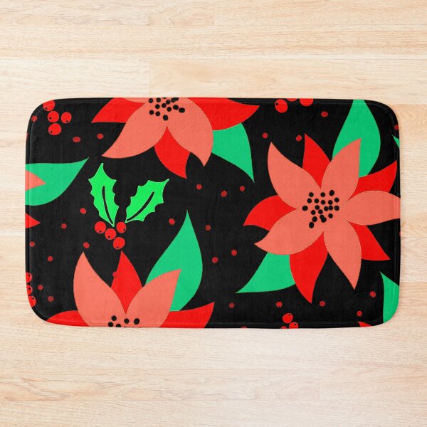Item preview, Christmas Red Poinsettia Holiday Pattern  designed and sold by DEC02.
