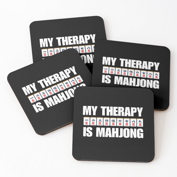 Item preview, My Therapy Is Mahjong - Funny Mahjong Player Quote designed and sold by HappyDelights.