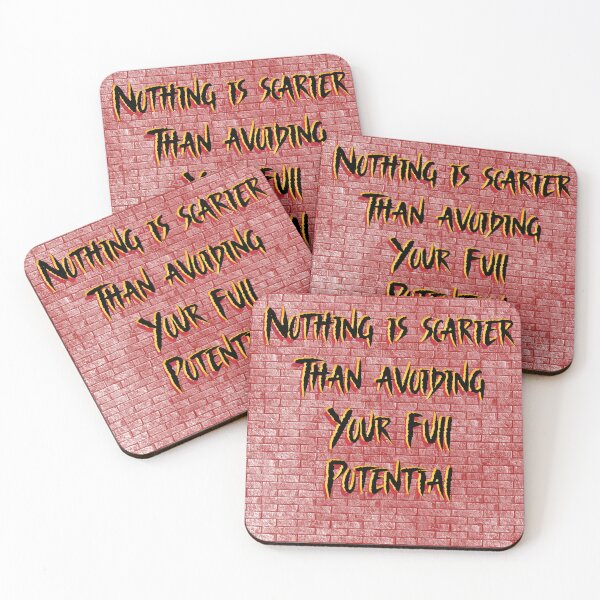 Item preview, Scary Truth Quote – Unlock Your Full Potential designed and sold by ArtisticInks.