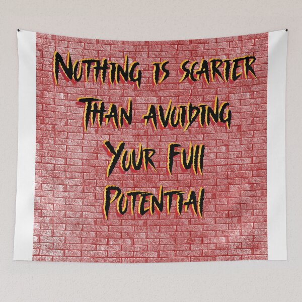 Item preview, Scary Truth Quote – Unlock Your Full Potential designed and sold by ArtisticInks.