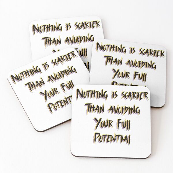 Item preview, Scary Truth Quote – Unlock Your Full Potential designed and sold by ArtisticInks.