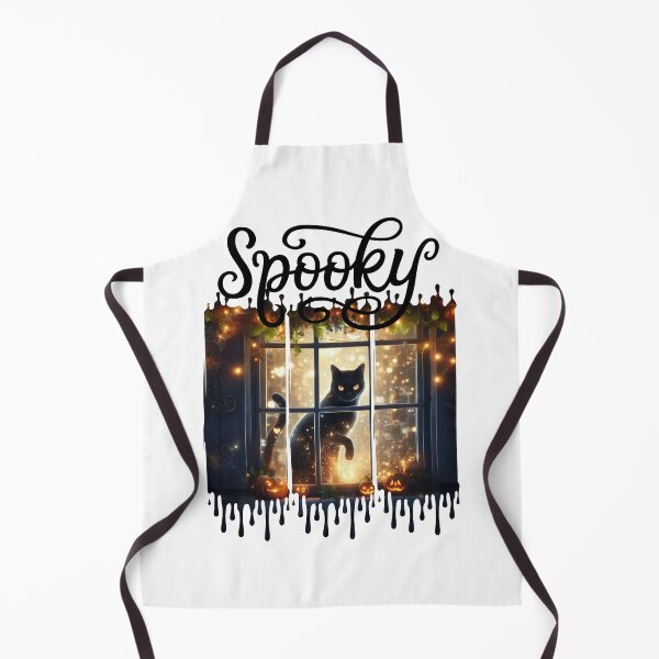 Item preview, Mystical Black Cat Halloween Window Scene designed and sold by MoodsDesigns.