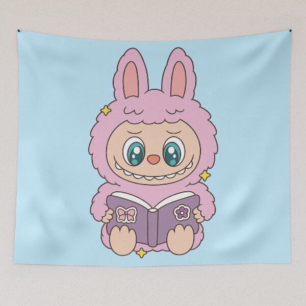 Item preview, Labubu reading a book designed and sold by YChangShop.