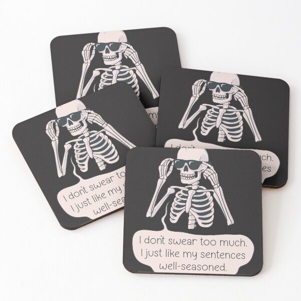 Item preview, I don’t swear too much - skeleton designed and sold by Jess.a.creates.