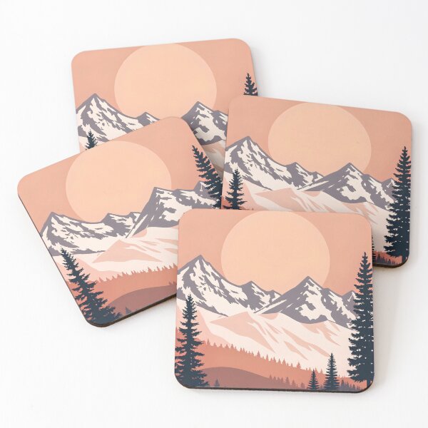 Item preview, Mountain Vibes with Retro Nature Elements Colorado Mountains Adventures Trees designed and sold by SkeletonsDanger.