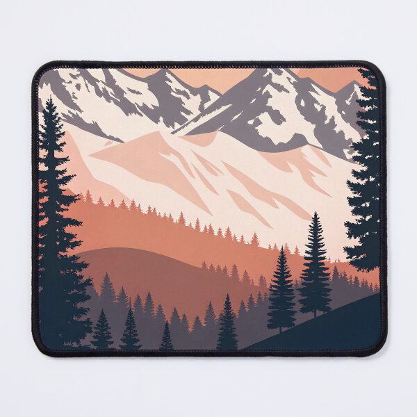 Item preview, Mountain Vibes with Retro Nature Elements Colorado Mountains Adventures Trees designed and sold by SkeletonsDanger.