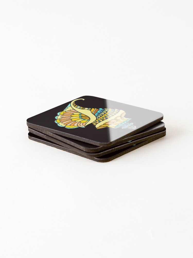 Thumbnail 4 of 5, Coasters (Set of 4), Decorative Shell designed and sold by ViaARTfactory.