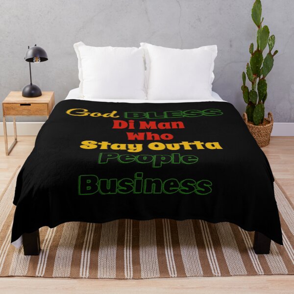 Item preview, God Bless Di Man Who Stay Outta People Business | God Bless | Jamaica designed and sold by TeesByAngelzB.