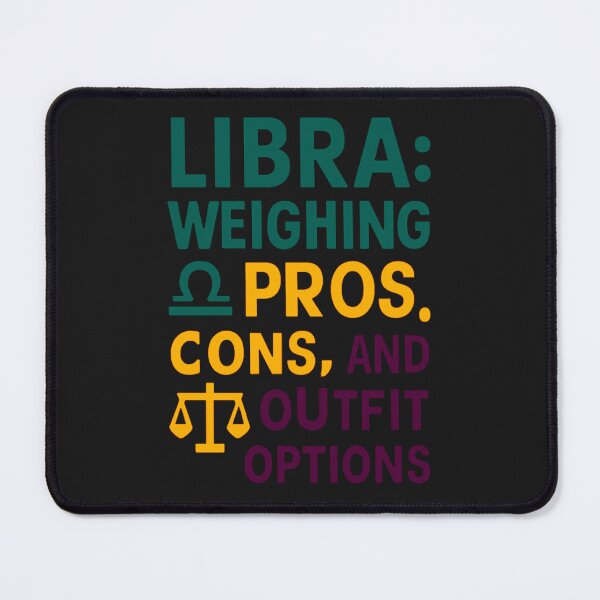 Item preview, Libra Decision Zodiac Quote designed and sold by PetalCraft.