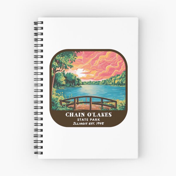 Item preview, Vintage Chain O'Lakes State Park (Illinois State Park) designed and sold by RabbitK.