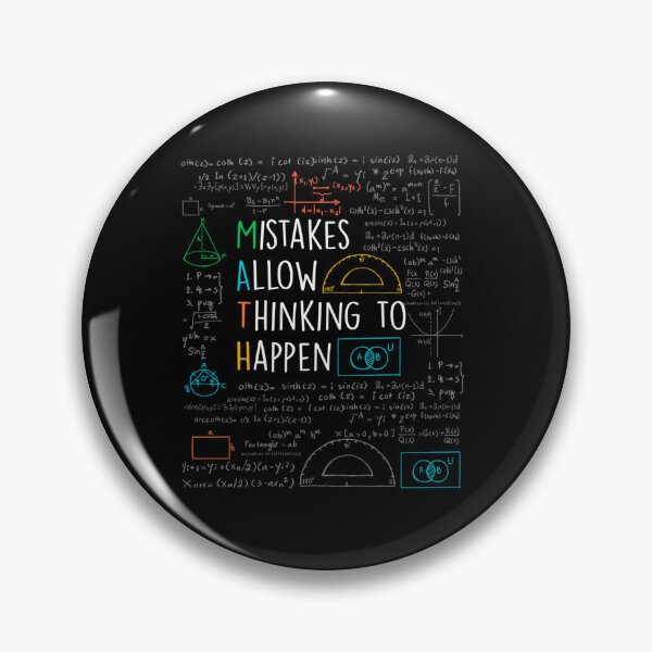 Item preview, Mistakes Allow Thinking To Happen - Math Teacher Quotes Maths designed and sold by NichoReed.