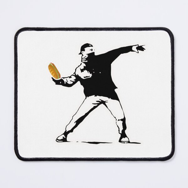 Item preview, The Sandwich Guy – DC Sandwich Thrower Funny Protest Sticker designed and sold by SassyArtist9006.