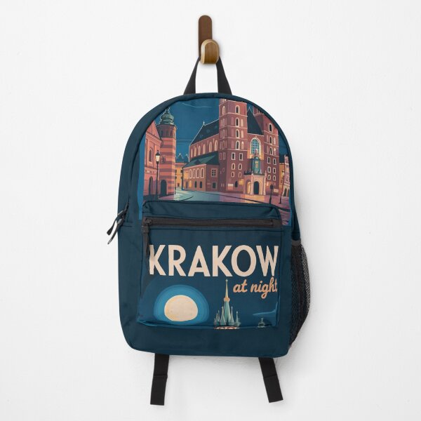 Item preview, Retro Krakow Nights – Vintage Travel Poster Style designed and sold by MAGICKEY2024.