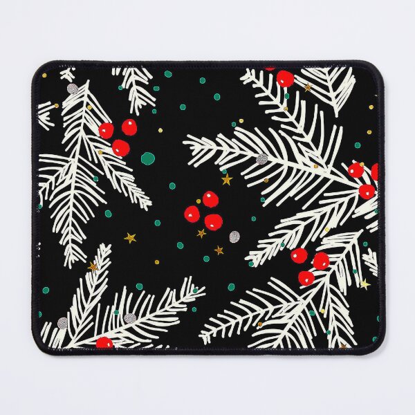 Item preview, Christmas Snow-Covered Branches And Red Berries Pattern designed and sold by DEC02.