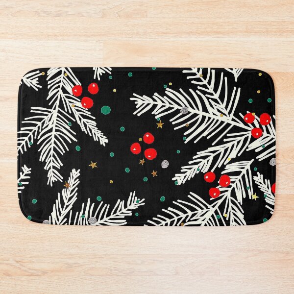 Item preview, Christmas Snow-Covered Branches And Red Berries Pattern designed and sold by DEC02.