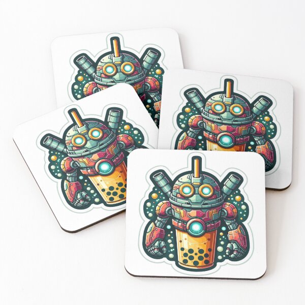 Item preview, Bubble Tea Mecha Robot Fusion Art designed and sold by prabhuji.