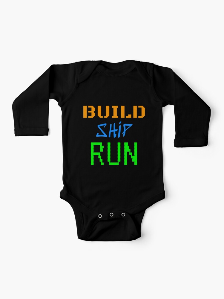 Build Ship Run Devops Mantra Baby One Piece By Jp Trading Redbubble