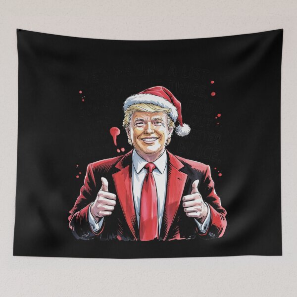 Item preview, Trump He's Making A List Check It Twice We're Gonna Find Out  designed and sold by Charidana.